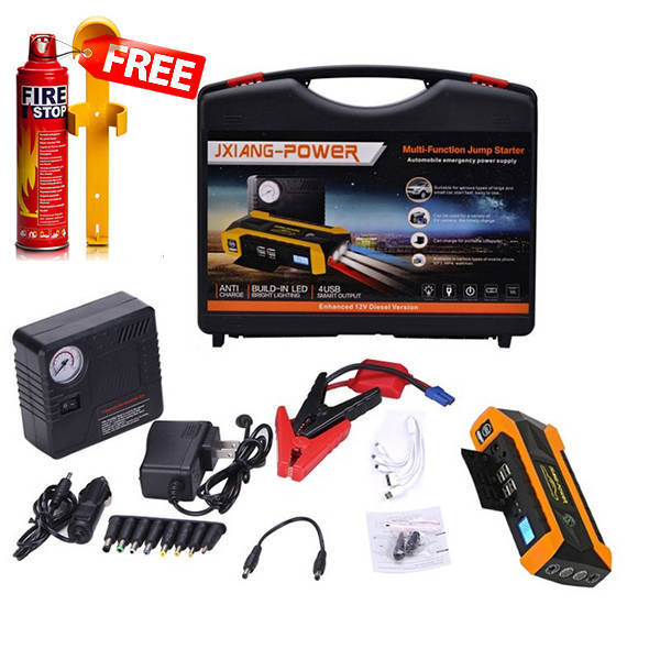 Car Battery Jumper Starter 89800mAh + Fire Stop 1000 ML (FREE) –