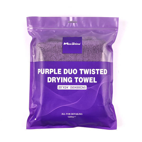 Mini-Purple-Duo-Twisted-Loop-Drying-Towel-24x-20-60x50cm-1200gsm-ibuy.mu